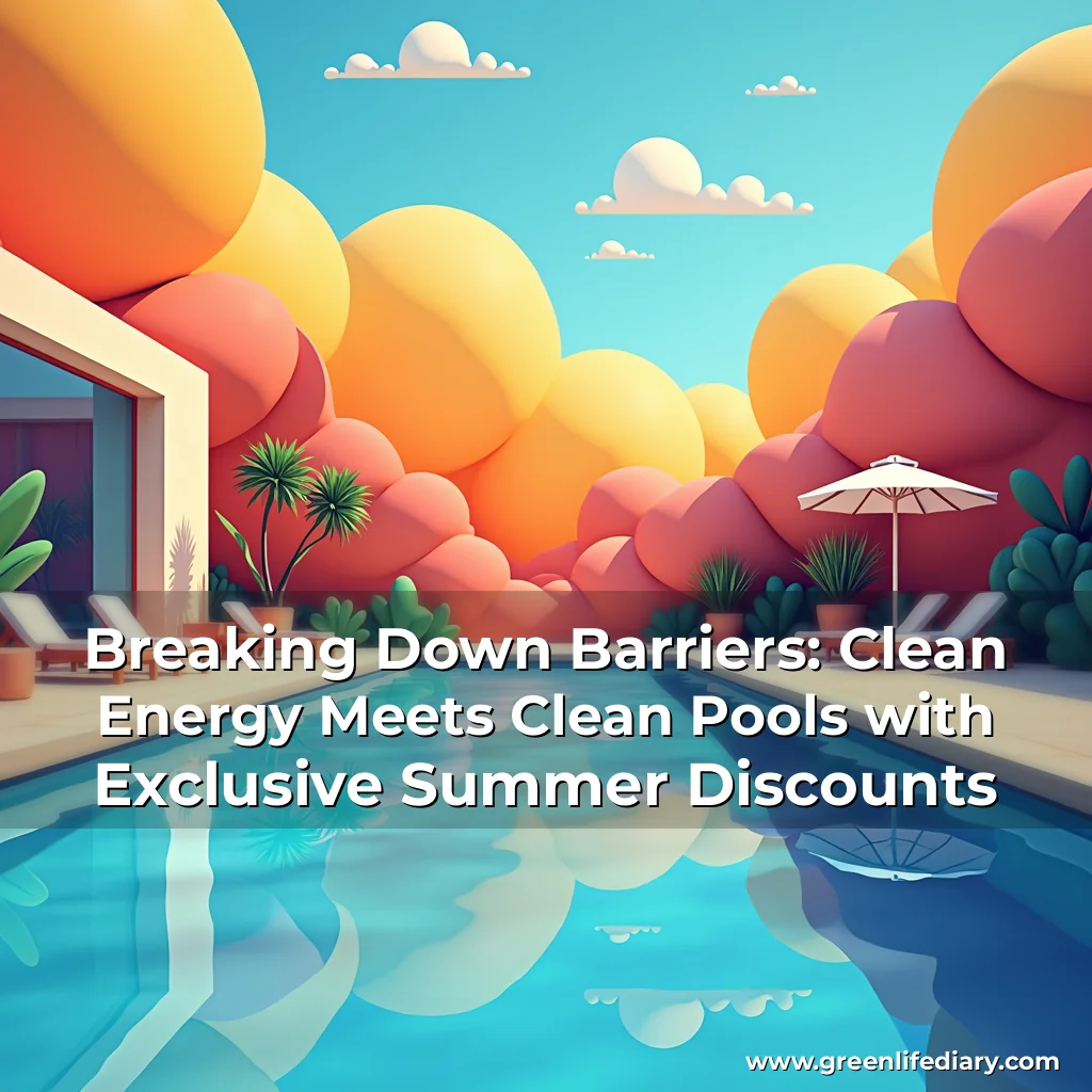 Artistic representation for Breaking Down Barriers: Clean Energy Meets Clean Pools with Exclusive Summer Discounts