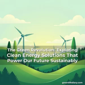 Read more about the article The Green Revolution: Exploring Clean Energy Solutions That Power Our Future Sustainably