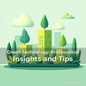 Read more about the article Green Technology: Professional Insights and Tips
