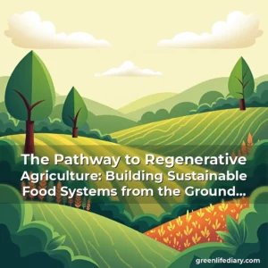 Artistic representation for The Pathway to Regenerative Agriculture: Building Sustainable Food Systems from the Ground Up