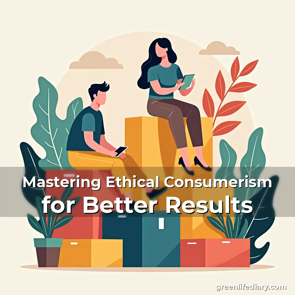 Artistic representation for Mastering Ethical Consumerism for Better Results