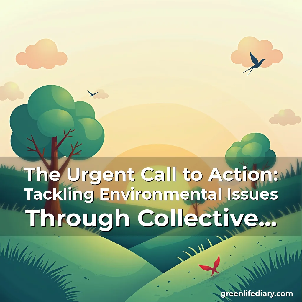 Artistic representation for The Urgent Call to Action: Tackling Environmental Issues Through Collective Responsibility