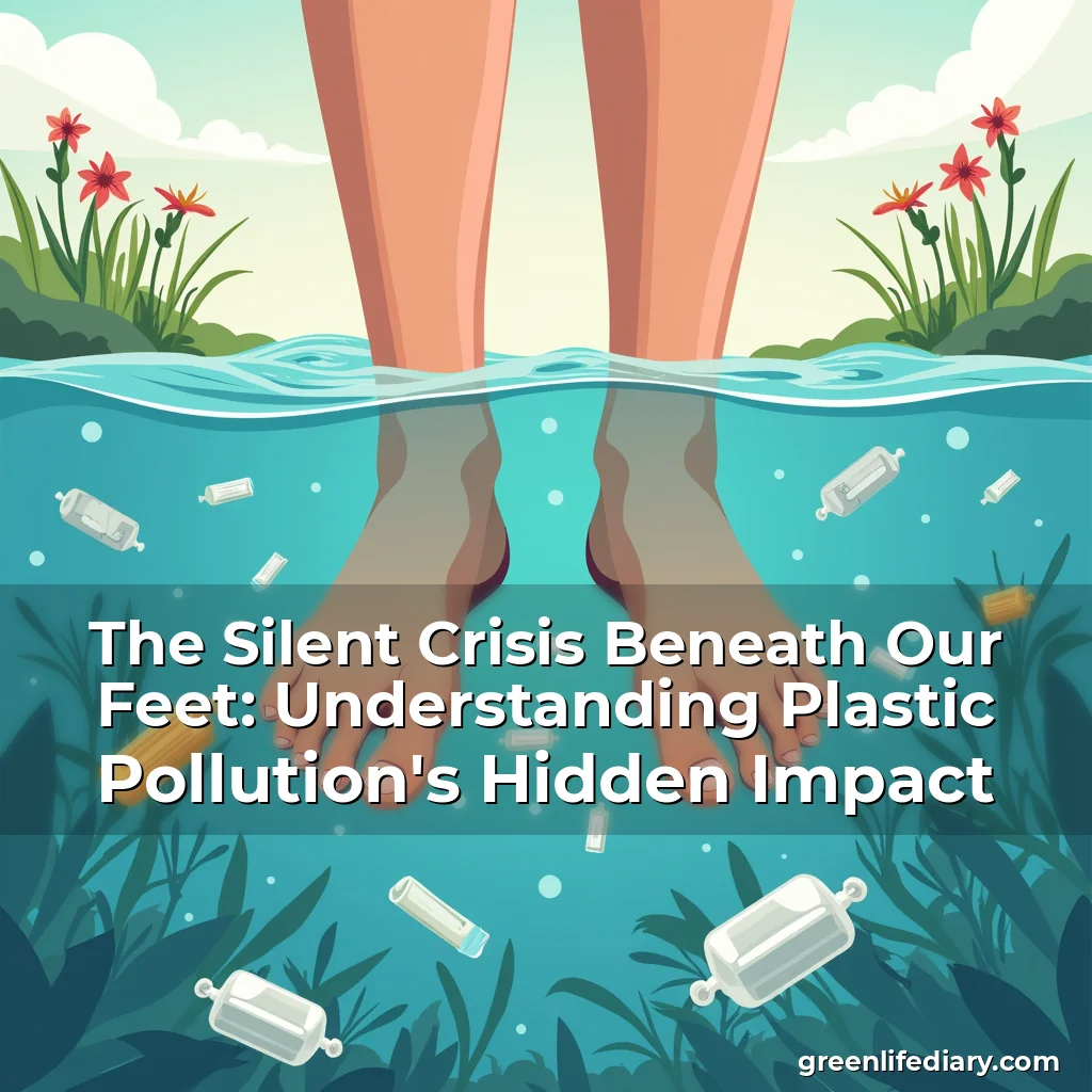Artistic representation for The Silent Crisis Beneath Our Feet: Understanding Plastic Pollution's Hidden Impact