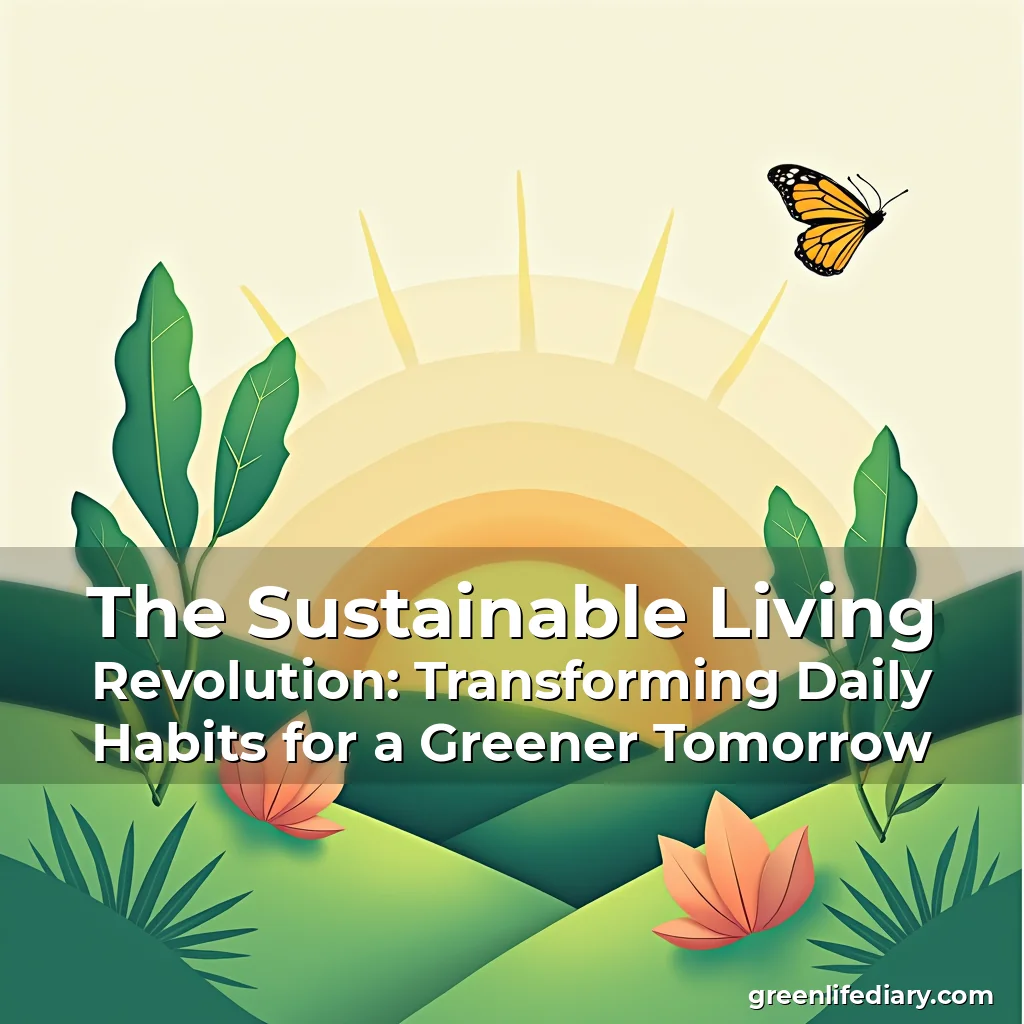 Artistic representation for The Sustainable Living Revolution: Transforming Daily Habits for a Greener Tomorrow